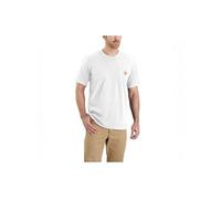 Carhartt T-shirt Homme K87 Pocket S/S – Manches courtes – Blanc XL