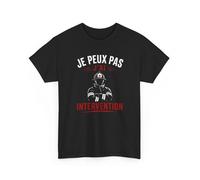 Tee-Shirt Pompier Homme et Femme - Sapeur-Pompier Intervention Secours - Cadeau Original pour Pompier Professionnel ou Volontaire... XXL