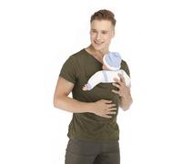 Tee Shirt Porte Bébés Kangourou Homme Casual Chic Slim Léger été T-Shirt à Manches Courtes Classique Col Rond Travail Respirant Confort