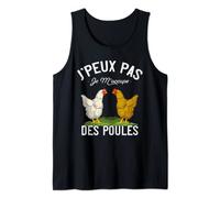 Tee Shirt Poule Jardin J'Peux Pas Je M'occupe Des Poules Débardeur