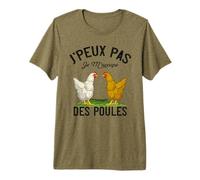 Tee Shirt Poule Jardin J'Peux Pas Je M'occupe des Poules T-Shirt Haut de Gamme