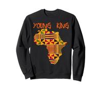 Tee-Shirt pour garçon avec imprimé Kente Africain Little Kids with King Kente Sweatshirt