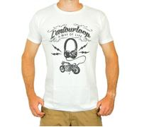 Tee Shirt pour moto Homme L'entourloop DB Killer Blanc taille M M