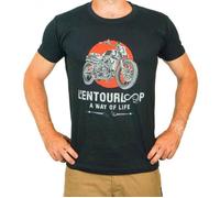 Tee Shirt pour moto Homme L'entourloop Flat Track Noir taille M M