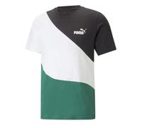 Puma Power Cat Short Sleeve T-shirt Vert,Blanc,Gris S Homme
