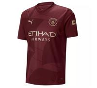 Puma Maillot Third Manchester City 2024/25 Réplique Homme Bordeaux XL