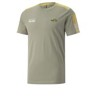 Tee-shirt Puma Porsche Turbo Legacy T7 - Réf. 534839-06. Couleur : Gris vert. Détails. - Coupe régulière. - Col rond. - Manches XS