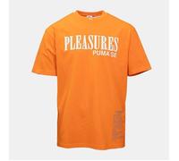 Tee shirt ras de cou Puma x Pleasures orange coton Homme PUMA L
