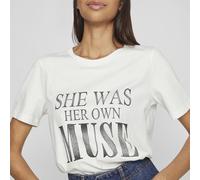 Tee shirt regular fit blanc imprimé MUSE Femme VILA XS