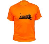 Tee Shirt, Sanglier Qui Court (3XL,305, Orange)