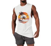 Tee Shirt sans Manche Homme - DéBardeurs DéContractéS pour Hommes avec Imprimé Tropical pour Un Usage Quotidien Design sans Manches IdéAl pour Les ActivitéS Estivales Et La DéTente