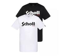 Schott NYC Homme Tspklogo T-Shirt, Blanc, XL EU