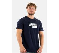 Tee shirt Sergio Tacchini Lared 228-NAV/SSP - Homme - Bleu - 100% coton - Manches courtes - Col classique L