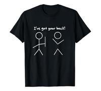 Tee Shirt Sport Homme T-Shirt Adulte avec Message « I've Got Your Back » - VêTement Unisexe Humoristique pour Homme Et Femme - Confortable Et LéGer pour Un Style DéContracté Quotidien