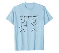 Tee Shirt Sport Homme T-Shirt Adulte avec Message « I've Got Your Back » - VêTement Unisexe Humoristique pour Homme Et Femme - Confortable Et LéGer pour Un Style DéContracté Quotidien