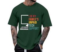 Tee Shirt Sport Homme T-Shirt Homme Manches Courtes Col Rond Confortable DéContracté Mode ExtéRieur Tendance IngéNieur Support Technique EuropéEn Respirant LéGer