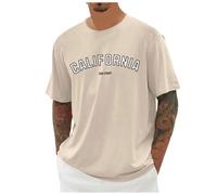Tee Shirt Sport Homme, T-Shirts à Manches Courtes Homme,Décontracté Oversize à Imprimé Urbain pour Un Style Sportif et Basique en Coton d'Été T Shirt Tshirt Chemise Tops