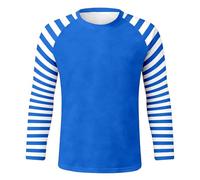 Tee Shirt Sport Maglietta a Maniche Lunghe a Righe Con scollo Rotondo,morbida e Casual,comoda e comoda,da indossare Tutti i giorni.