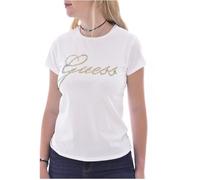 Tee shirt stretch à logo strassé - Guess jeans - Femme S