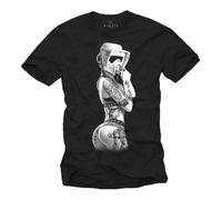 Tee Shirt Stromtrooper Tattoo Tshirt Homme Pin Up Girl Ink Wars Noir M L