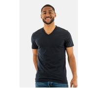 Tee shirt SUPERDRY - Essential Logo Emb Vee 98T - Bleu - Homme - Coton - Manches courtes - Col V XXL