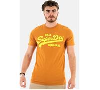 Tee shirt Superdry Vintage VL Neon 8IL Sudan Brown - Homme - Manches courtes - Col arrondi S