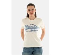 Tee shirt superdry vl rhinestone slim nly dusty white XXS
