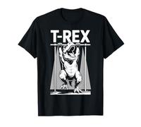 Tee-Shirt T Rex Bras Courts Traction Humour Silhouette Trex T-Shirt
