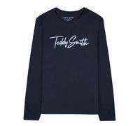 Tee-shirt - TEDDY SMITH - Tee-shirt junior - Bleu marine - Coton - Col arrondi 8 ans