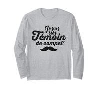 Tee Shirt Témoin de Mariage - Je suis Un témoin de compet' Manche Longue