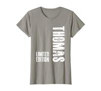 Tee Shirt Thomas Cadeau Humoristique Prénom Thomas T-Shirt, Femme, Ardoise, M