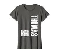 Tee Shirt Thomas Cadeau Humoristique Prénom Thomas T-Shirt, Femme, Asphalte, M