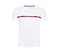 Tee-shirt - Tommy Hilfiger - Blanc - Coton mélangé - Col rond - Manches courtes S