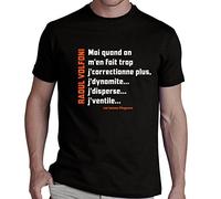 Tee Shirt Tontons FLINGUEURS - Quand on m'en Fait trop.. - 100% Coton - Standard - Noir - S
