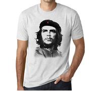 Tee-Shirt - ULTRABASIC - Che Guevara - Vintage - 100% Coton - Manches Courtes - Blanc Chiné XXXL