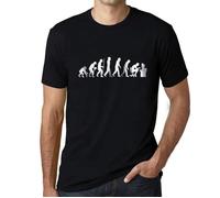 Tee-Shirt - ULTRABASIC - Evolution De L'Espèce - 100% Coton - Manches Courtes - Noir Profond XL