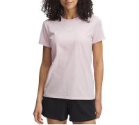 Under Armour Haut à Manches Courtes UA Rival Core pour Femme, Rose Prime / / Blanc, XS