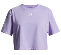 Under Armour Rival Manches Courtes Filles, T-Shirt Fille col Rond, T-Shirt Manches Courtes Confortable et Respirant, Transparent/White, YLG, Transparent / / White, YLG