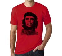 Tee-Shirt Vintage - ULTRABASIC - Che Guevara - 100% Coton - Manches Courtes - Rouge M