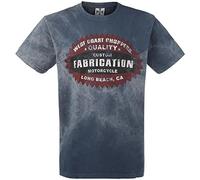 Tee Shirt West Coast Choppers Panhead Bleu (Xl , Bleu)