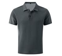 Tee-shirts fins pour homme Elavure The Prestigio Polo à manches courtes en coton solide T-shirt d'entraînement décontracté pour homme Lot de plusieurs, Vert, XL