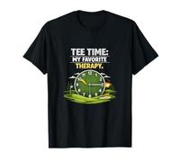 Tee Time My Favorite Therapy Golf Humour Design T-Shirt