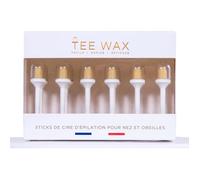 TEE WAX 12 Sticks de Cire Prêts à lEmploi Epilation Nez et Epilation Oreilles Sans Douleur - Cire de Pin 100 dOrigine Naturelle