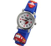 Tee-Wee montre pour enfants pompiers bracelet caoutchouc bleu montre analogique UW953B
