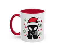 Teecustom Mug Alien Signe JUL Bleu OVNI Style Rap Français Cadeau Original et Fun (NoëlR)