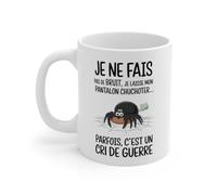 Teecustom Mug Araignée Humoristique - Tasse Rigolote avec Illustration Amusante et Message Drôle pour Cadeau Original : Taille - 11oz Taille 11oz
