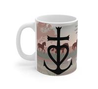 Teecustom Mug Camargue Éternelle - Croix Camarguaise, Chevaux Sauvages, Flamants Roses & Nature du Sud