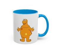 Teecustom Mug Casimir 325ml - Tasse Céramique Personnage Orange- Cadeau Nostalgie Télé Noir Bleu Rouge (Bleu)
