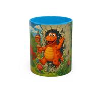 Teecustom Mug Casimir Entrée Détonante dans l’Île aux Enfants Idée Cadeau pour Enfant et Adulte Noir Bleu Rouge