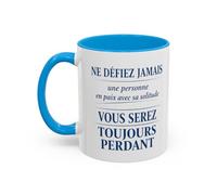 Teecustom Mug Citation Inspirante - Tasse Motivation Solitude Force Intérieure - Cadeau Inspirant Homme Femme